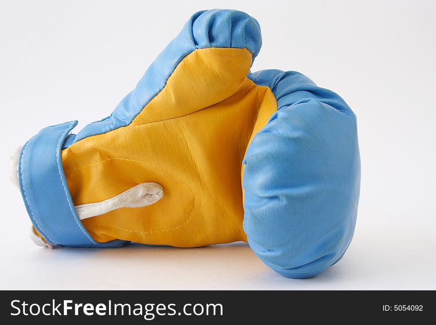 Boxing glove on white background. Boxing glove on white background