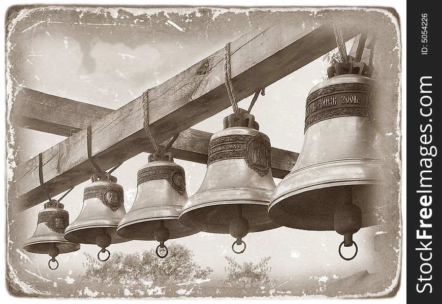 Moscow. Church bells. Andronnikov monastery. Moscow. Church bells. Andronnikov monastery.