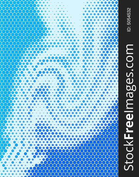 Vector illustration of abstract blue