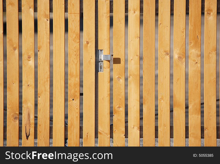 Brown fence door texture background