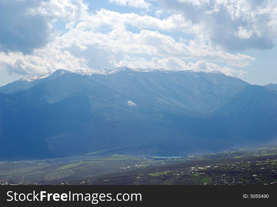 View of Crimea mountains, Ukraine