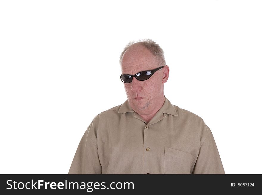 Old Guy in Wrap Around Sunglasses
