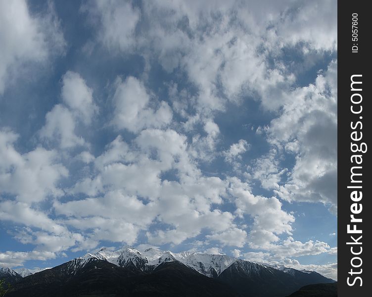 Sky in spring in Tirol, Austria. Sky in spring in Tirol, Austria