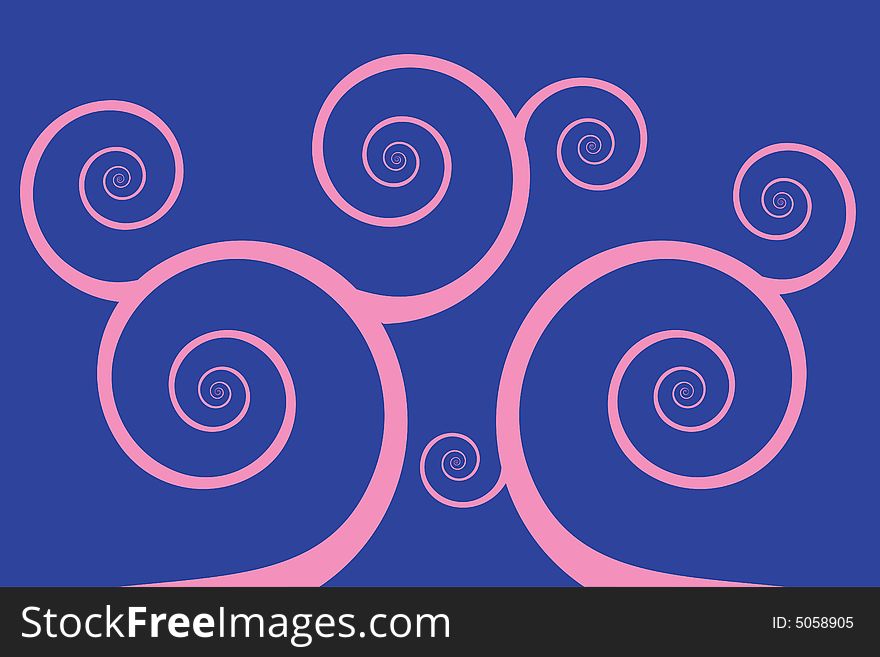 Pink Spirals