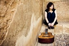 Lone Street Artist Royalty Free Stock Photography Lone Street Artist Royalty Free Stock Photography