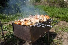 Chicken Shashlik Stock Image Chicken Shashlik Stock Image