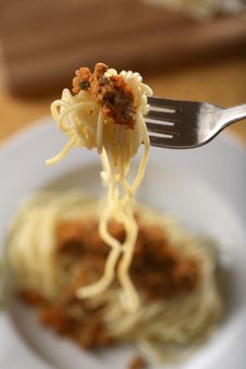 Spaghetti Bolognese Royalty Free Stock Photography