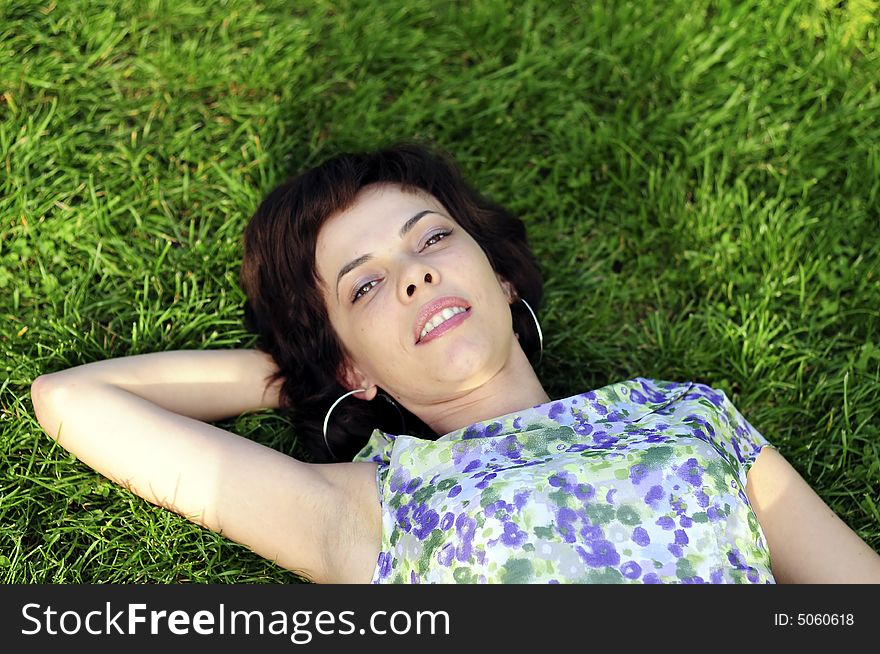 Thoughtful young woman