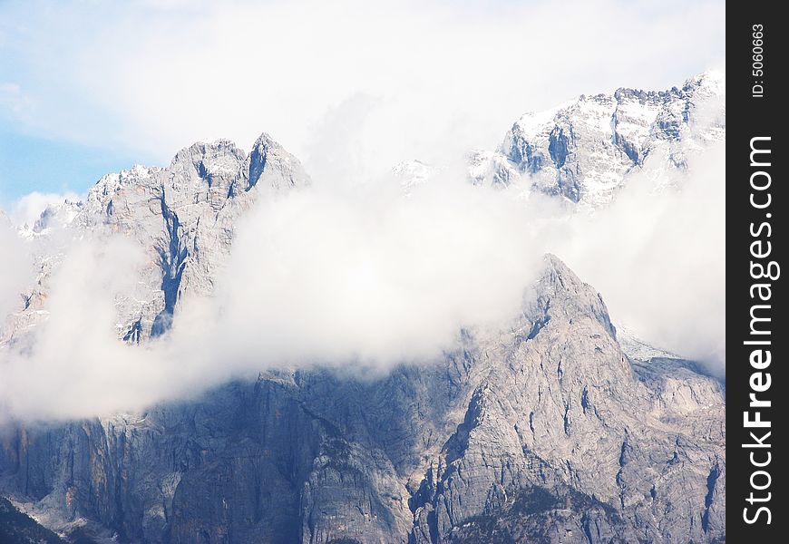 Yulong mountain near lijiang city,yunnan province.