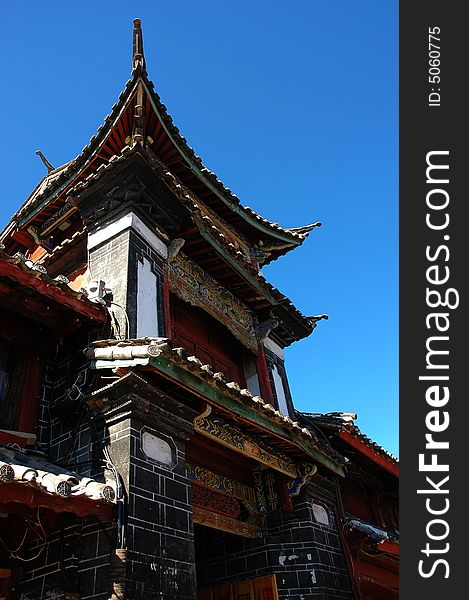 City gate tower in Lijiang