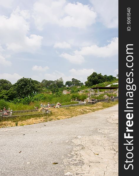 Chinese cemetary, kuala lumpur, malaysia