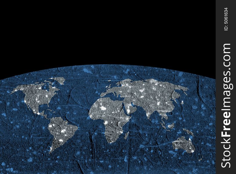 Grunge World Map