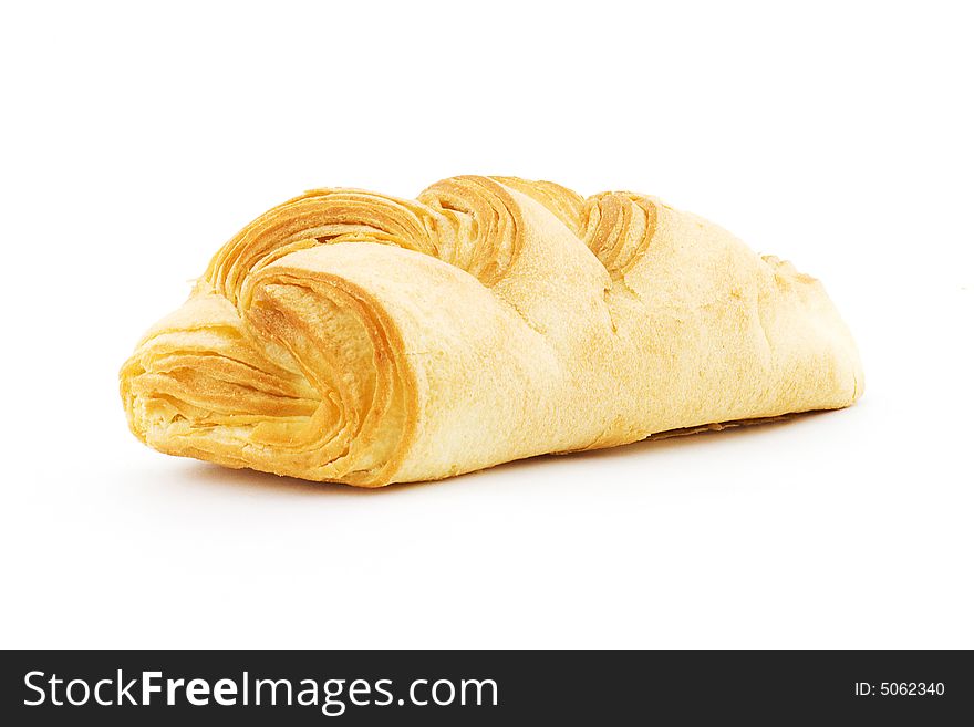 Isolated photo of a pasty with apples