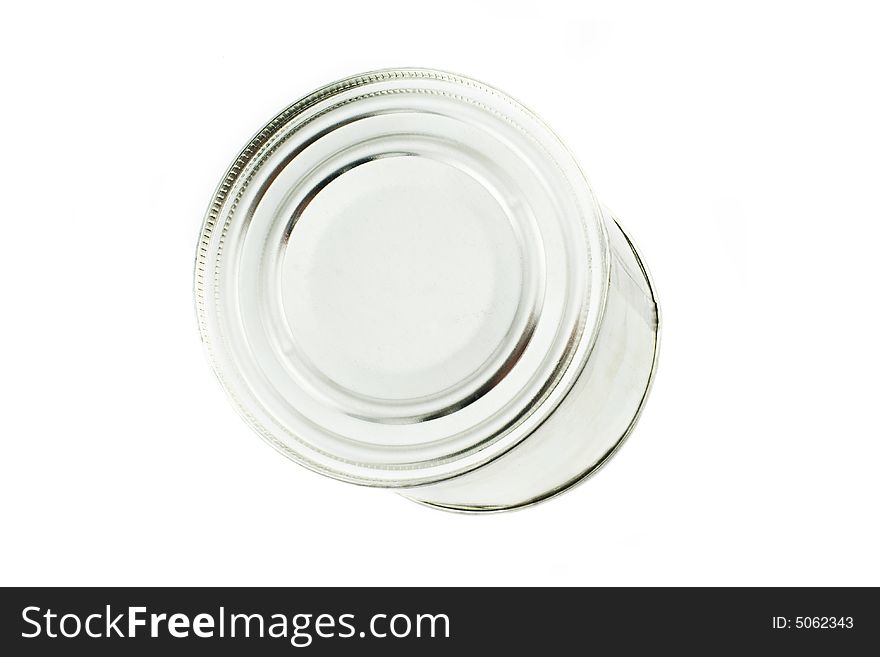 Isolated photo of a aluminum tin