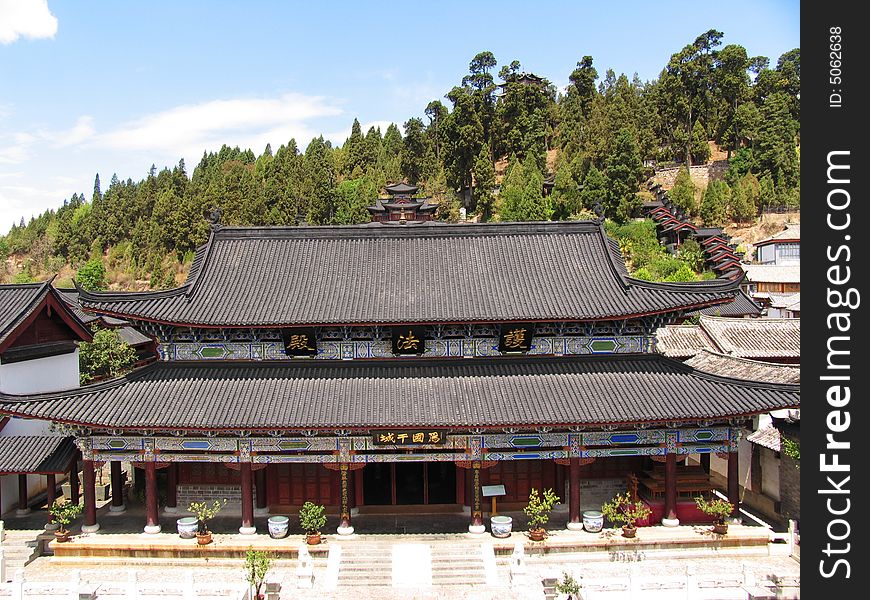 Chinese ancient temple in lijiang