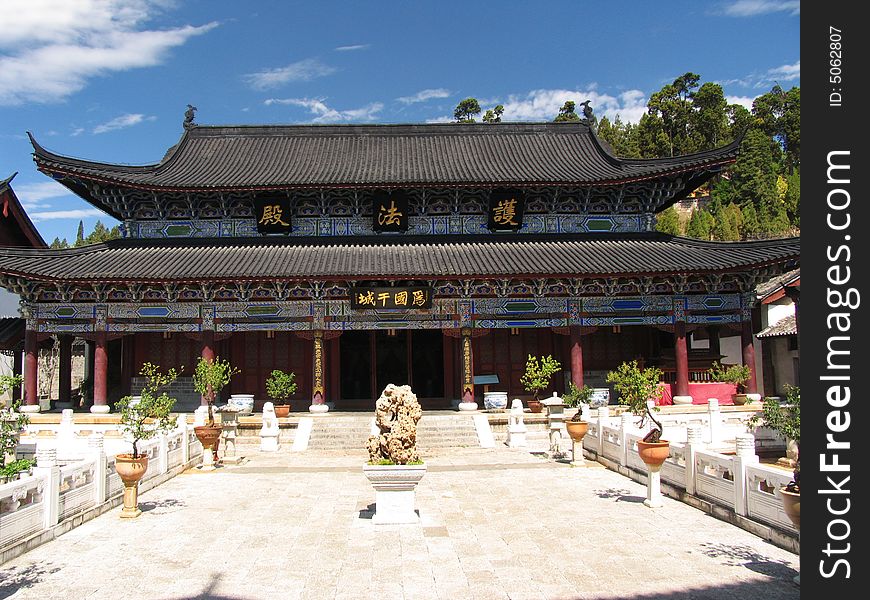 Ancient Temple In Lijiang