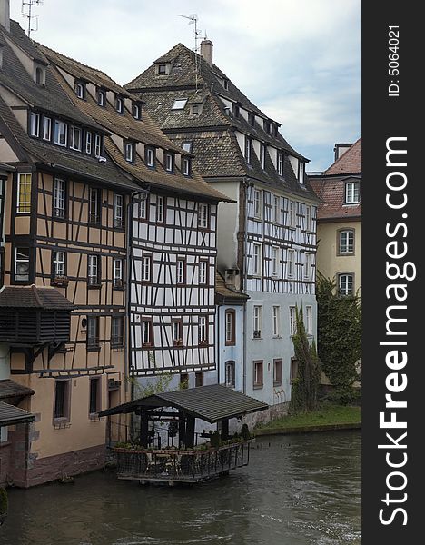 In Little France - District in Old city of Strassburg. In Little France - District in Old city of Strassburg