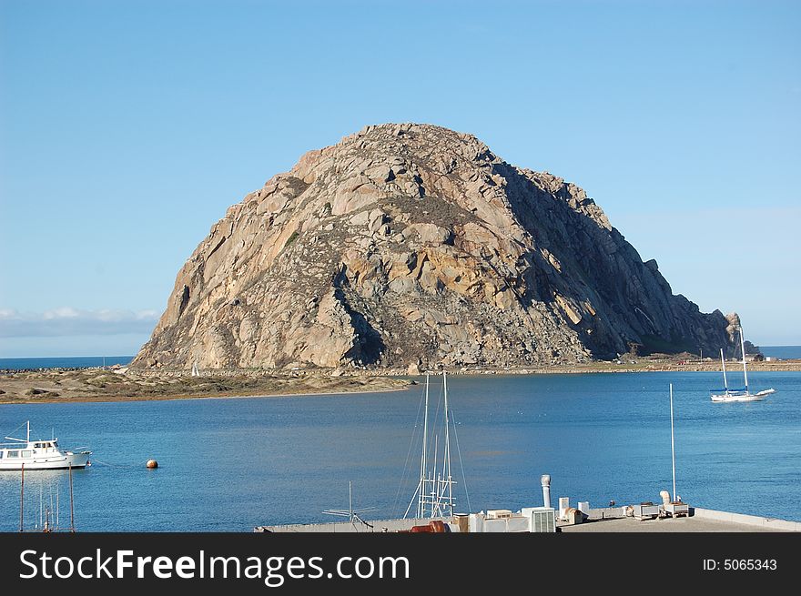 A beautiful picture of Morro Bays Landmark. A beautiful picture of Morro Bays Landmark