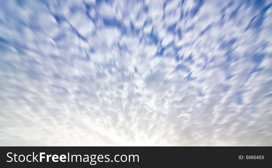 Blurred cloudscape