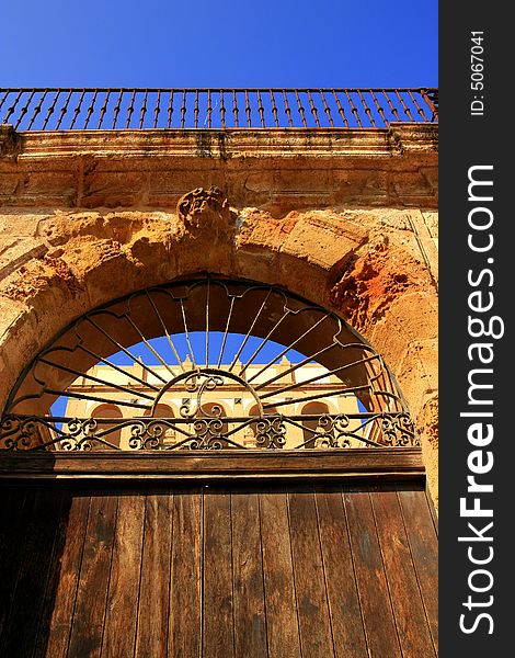 Ancient Villa Entrance Door