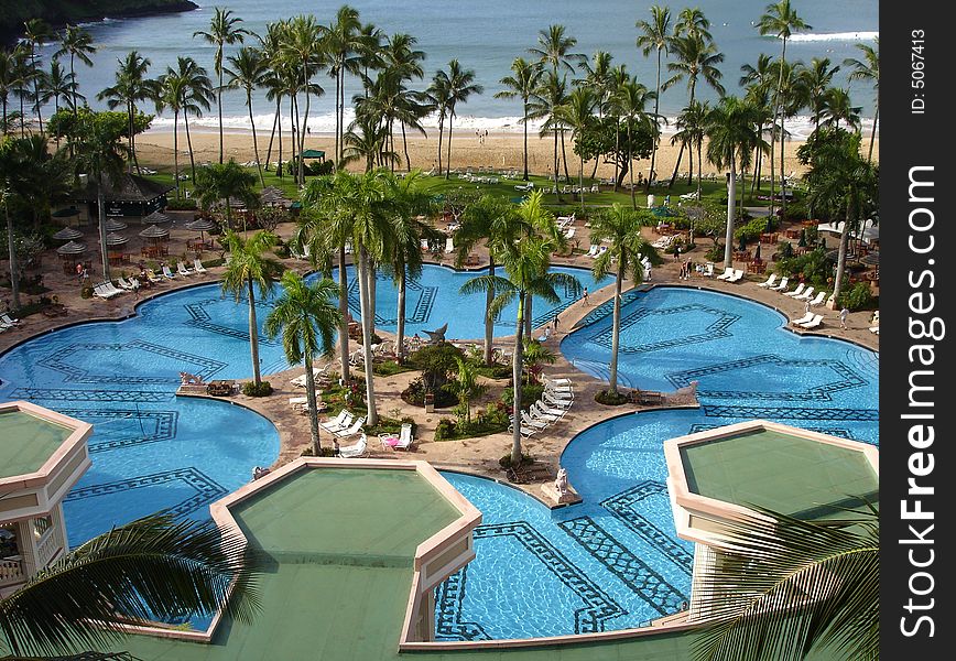 Swimming Pool in Lihue Kauai Hawaii. Swimming Pool in Lihue Kauai Hawaii.