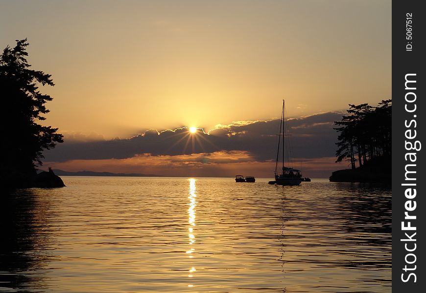 Patos Island Sunset