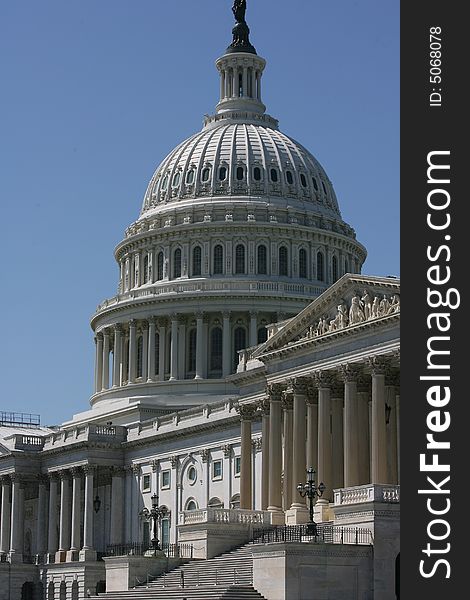 The US capitol building in Washington Dc. The US capitol building in Washington Dc