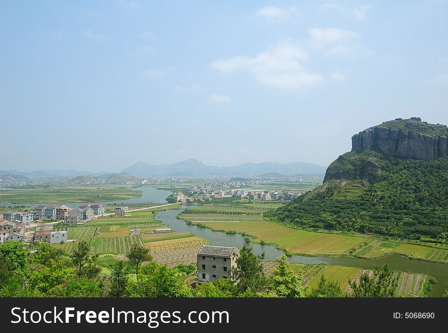 Countryside of the south of the lower reaches of the Yangtze River. Countryside of the south of the lower reaches of the Yangtze River.