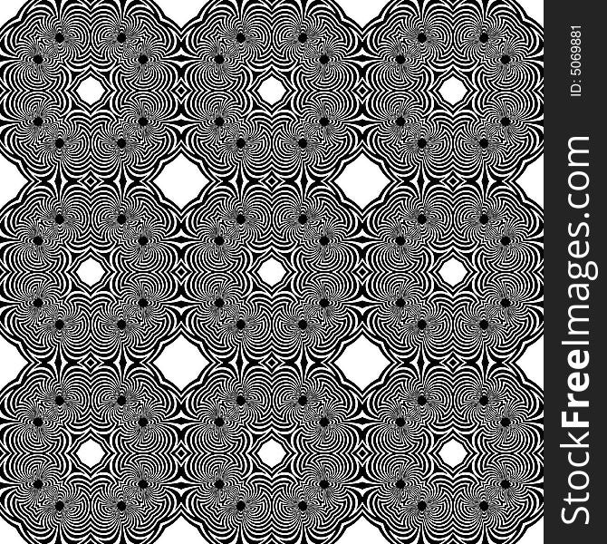 Abstract seamless black-and-white pattern - graphic illustration. Abstract seamless black-and-white pattern - graphic illustration