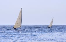 Sailing Boats On The Sea Royalty Free Stock Photo Sailing Boats On The Sea Royalty Free Stock Photo