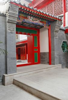 Chinese Ancient Courtyard. Stock Image
