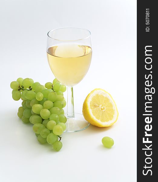 Wine, Lemon And Grape