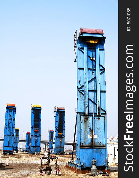 Cluster Oil Pumping Units in China Shengli oil. Cluster Oil Pumping Units in China Shengli oil
