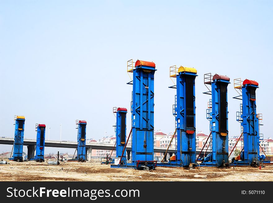 Cluster Oil Pumping Units in China Shengli oil. Cluster Oil Pumping Units in China Shengli oil