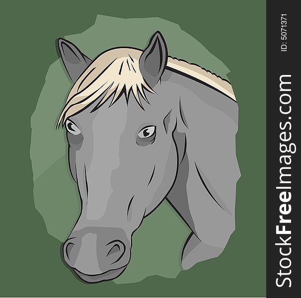 An illustration of a horse ready for action, easy editable, also available in EPS format if required. An illustration of a horse ready for action, easy editable, also available in EPS format if required.