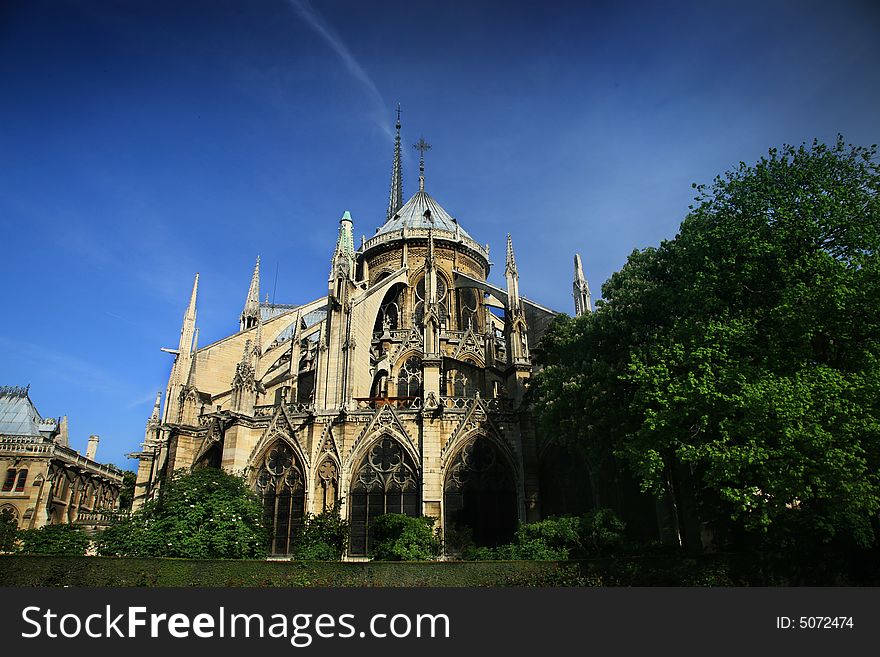 Notre Dame basilica in Paris