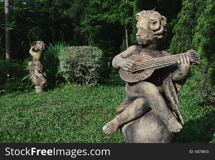 A statue of angel in hongkong