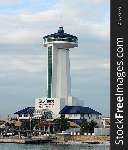 Grand puerto - port in CancÃºn, Mexico. Grand puerto - port in CancÃºn, Mexico