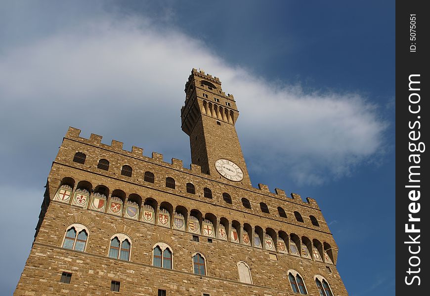 Beautiful image of palazzo vecchio in florence - italy. Beautiful image of palazzo vecchio in florence - italy