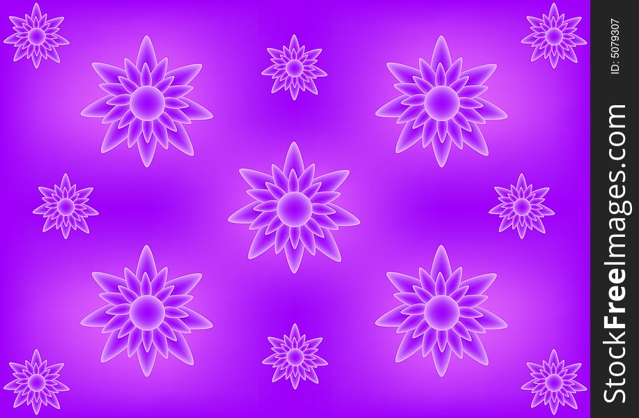 Background illustration of purple flower pattern. Background illustration of purple flower pattern