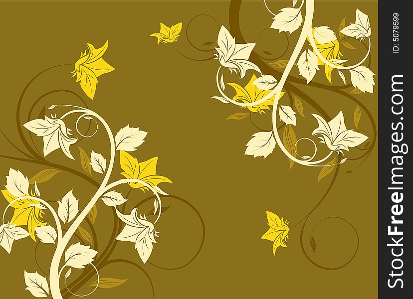 Abstract floral background. A vector format is added. Suits well for a postcard or background. Abstract floral background. A vector format is added. Suits well for a postcard or background