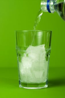 Glass Of Sparkling Water Royalty Free Stock Photo