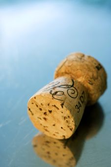 Cork Of Champagne Stock Photos