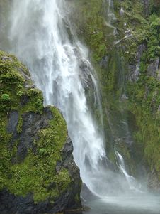Bowen Falls, New Zealand Royalty Free Stock Image Bowen Falls, New Zealand Royalty Free Stock Image