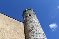Minaret In Uzbekistan Royalty Free Stock Photography Minaret In Uzbekistan Royalty Free Stock Photography
