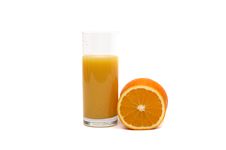 Orange And Orange Juice Stock Photo