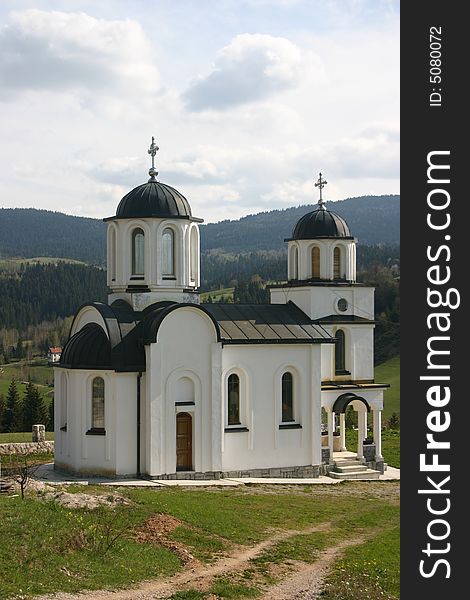Small Serbian Orthodox church in Zlatar mountain, Serbia. Small Serbian Orthodox church in Zlatar mountain, Serbia