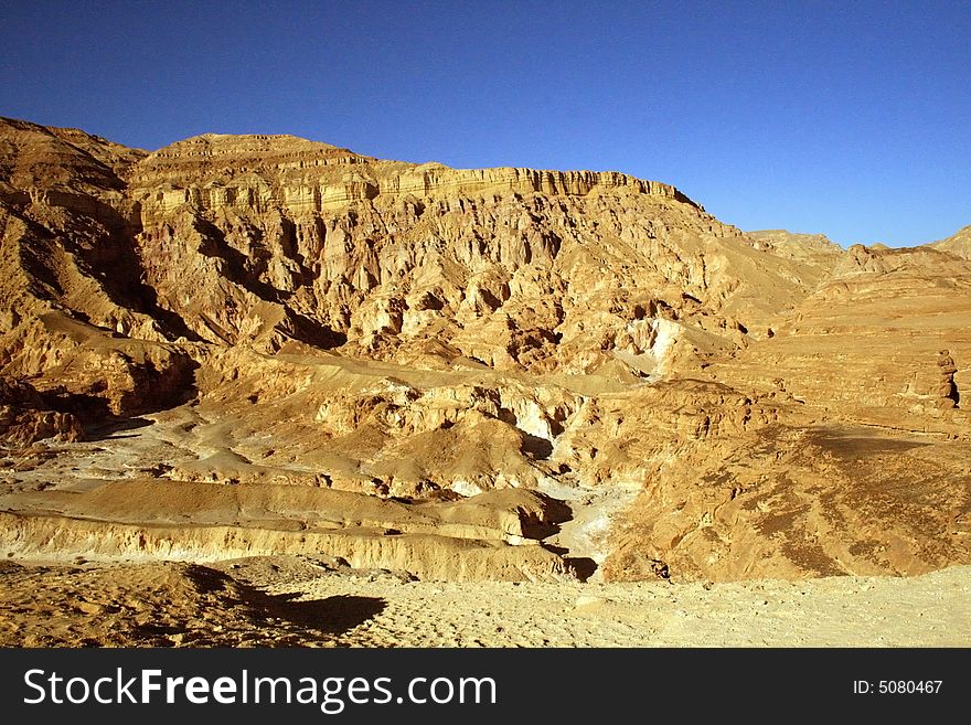 The Coloured Canyon near the sea-resort of Nuweiba on the Sinai Peninsula, Egypt.