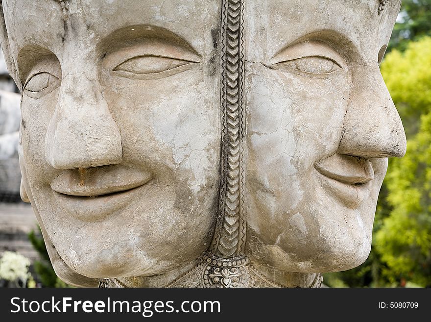 Buddha figurines made of stone, Thailand, Buddha P
