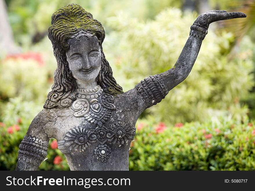 Buddha figurines made of stone, Thailand, Buddha Park near Nong Khai